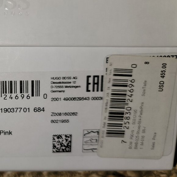 Hugo Boss Soft Pink All Leather Pump - Picture 3 of 6